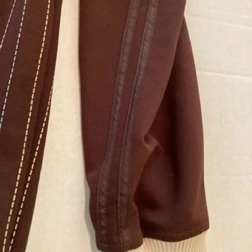 Native Tongues Mad Soul Men’s Full Zip Jacket Brown Retro Styled Size Large